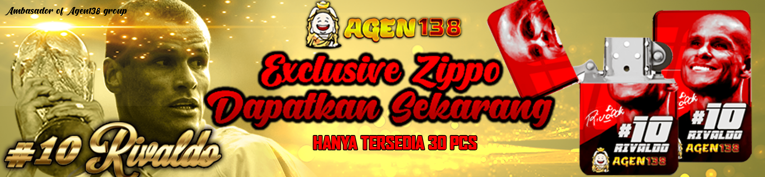 Zippo Exclusive AGEN138 Rivaldo Edition ( Hanya 30pcs )