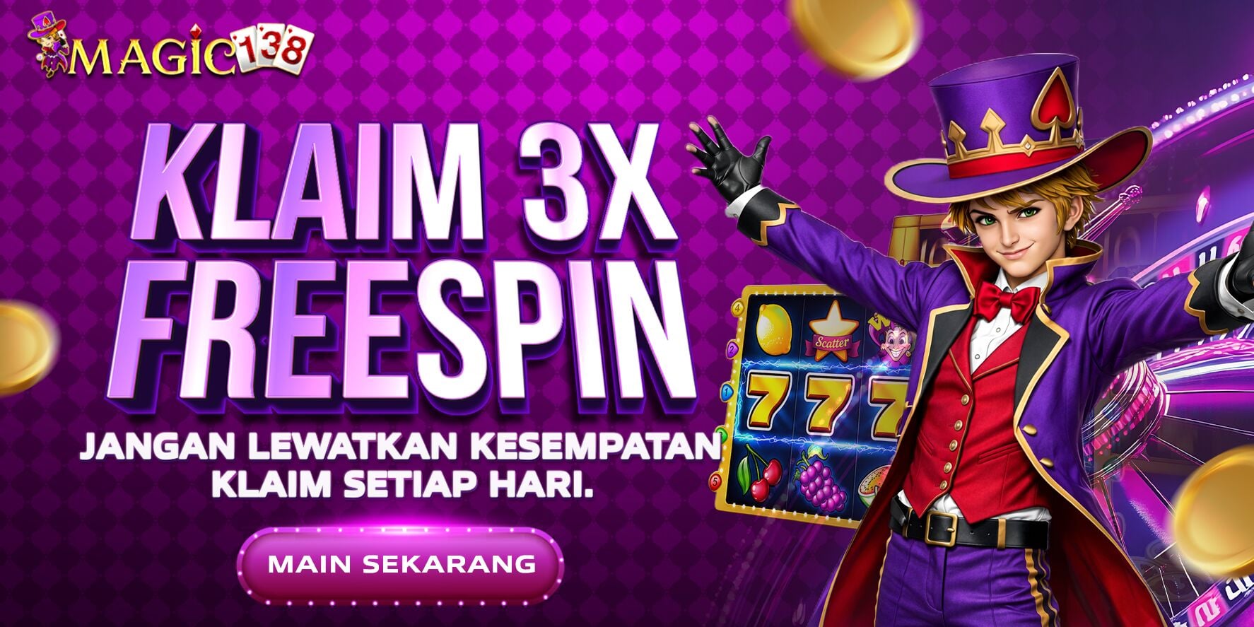 BONUS FREESPIN MAGIC138